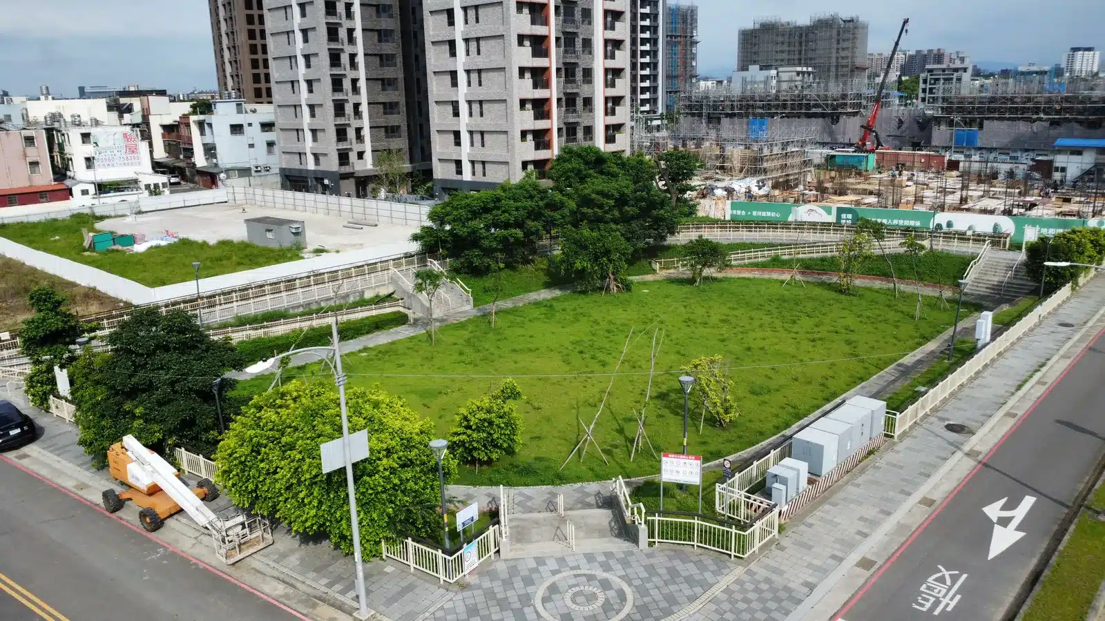 中壢A20興南重劃區軸承公園空拍實景