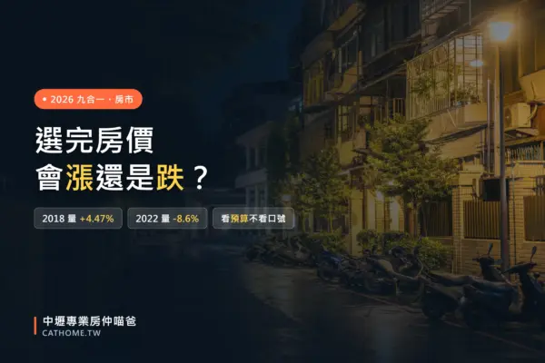 選完房價會漲還是跌？2018 與 2022 兩次九合一成交量對比｜中壢專業房仲喵爸